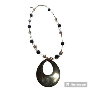 FREE with BUNDLE Black and Silver Necklace